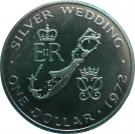 1 Dollar - Elizabeth II (Silver Wedding)