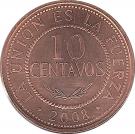 10 Centavos (Type 2 denomination letter)