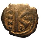 ½ Follis - Justinian I (Antioch mint, broken P type)