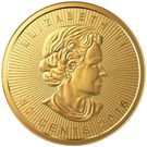 50 Cents - Elizabeth II (1 g. gold bullion coinage; maple leaf)