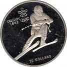 20 Dollars - Elizabeth II (Alpine Skiing)