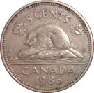 5 Cents - Elizabeth II (2nd portrait; cupronickel)