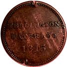 ½ Penny - Wellington Waterloo (Large Bust design)