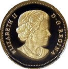 1 Dollar  - Elizabeth II (4th portrait; Silver Proof Issue, double date)