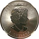 8 Dollars - Elizabeth II (Bison; 1.25 oz. silver bullion coinage)