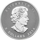 5 Dollars - Elizabeth II (Horse; Silver Bullion Coinage)