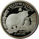 2 Dollars - Elizabeth II (Yellowstone National Park)