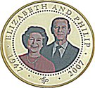 1 Dollar - Elizabeth II (Queen Elizabeth II in red and Prince Philip in suit)