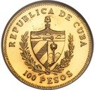 100 Pesos (José Martí; Piedfort)