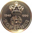 20 Kroner - Margrethe II (50th Birthday)