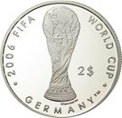 2 Dollars - Elizabeth II (World Cup Football 2006)