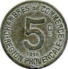 5 Centimes (Provisional Regions)