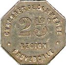 25 Centimes (Provincial Regions)