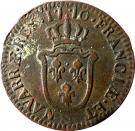 1 Sol - Louis XV (Round shield)