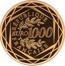 1000 Euro (Rooster ; 3rd type)