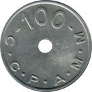 100 Francs (Emergency Coinage)