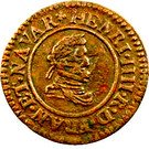 Denier Tournois - Henri IV (Lyon; Type A)