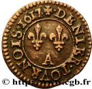 Denier Tournois - Louis XIII (Paris; 1st type)