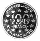 100 Francs / 15 Euro (Rock of Cashel, Ireland)