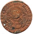 40 Reis - João Prince Regent (countermarked coinage over PETRVS II)