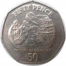 50 Pence - Elizabeth II (Capture of Gibraltar)