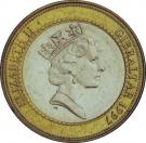 2 Pounds - Elizabeth II (The Nemean Lion)