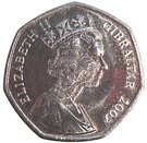 50 Pence - Elizabeth II (Capture of Gibraltar)