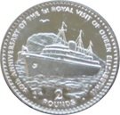 2 Pounds - Elizabeth II (1st Royal Visit to Gibraltar)