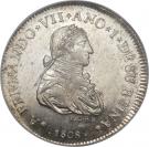 2 Reales - Fernando VII (Proclamation coinage)