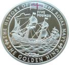 5 Pounds - Elizabeth II (The Golden Hind - Silver)