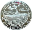 5 Pounds - Elizabeth II (HMS Ark Royal)