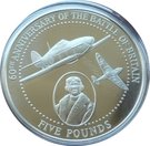 5 Pounds - Elizabeth II (Battle of Britain; Silver Proof Issue)