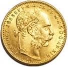 20 Francs / 8 Forint - I. Ferenc József (Franz Joseph I; 1848/1867-1916)