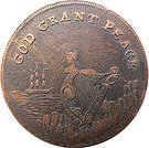 ½ Penny (Dublin - God grant Peace)