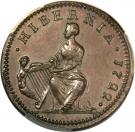 ½ Penny - George I