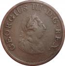 ½ Penny - George III