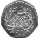 50 Pence - Elizabeth II (TT Motorcycle Races)