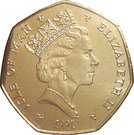 50 Pence - Elizabeth II (3rd portrait)