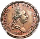 ½ Penny - George III