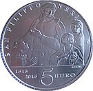 5 Euro (Saint Filippo Neri)